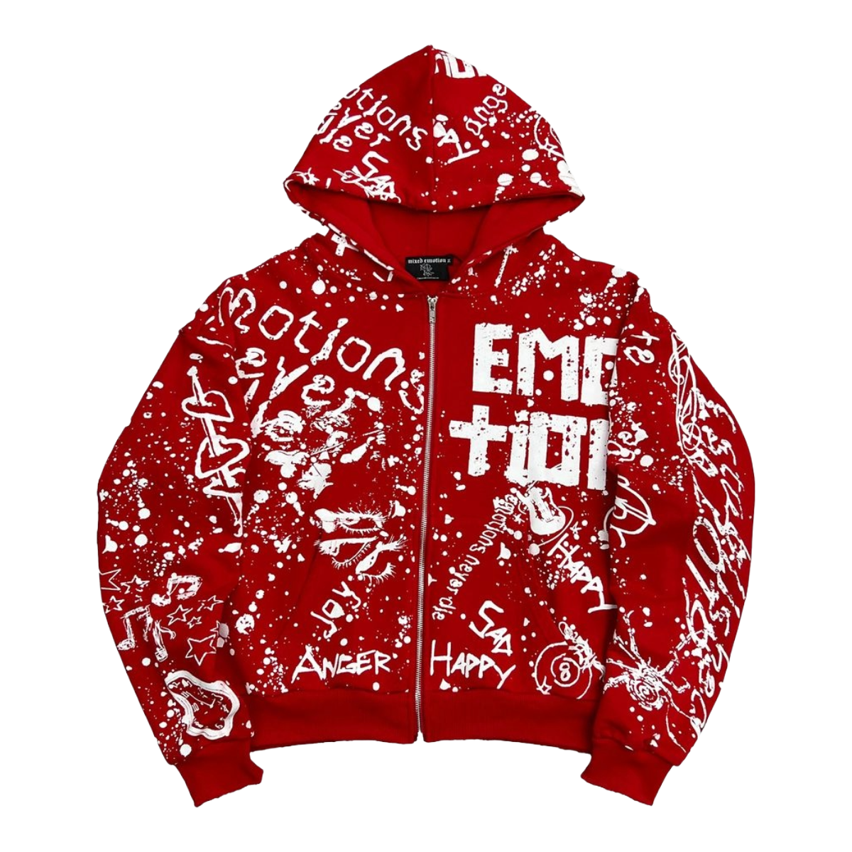 ME 'GRAFFITI' HOODIE (RED)