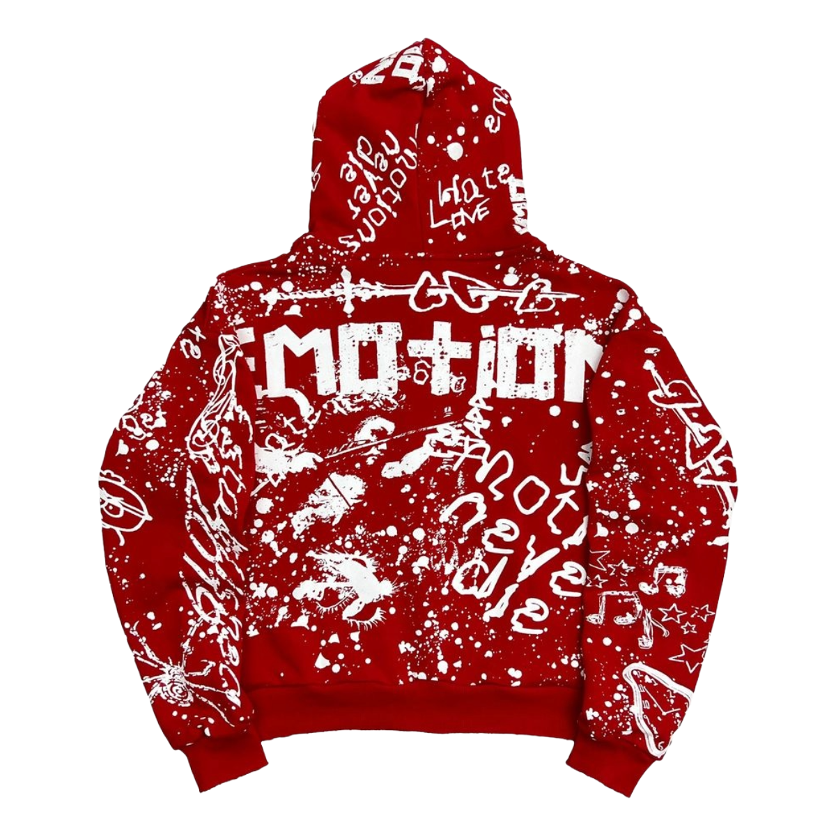 ME 'GRAFFITI' HOODIE (RED)