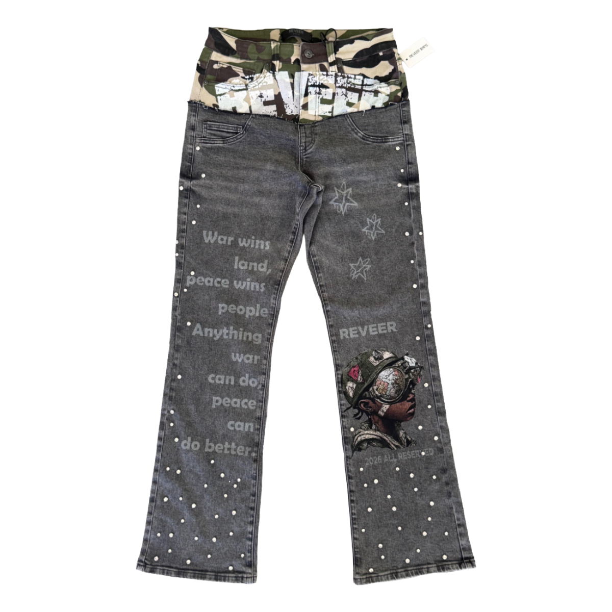 RVR '1987' FLARE DENIM (GREY)