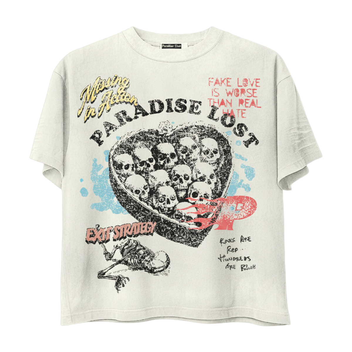 PARADISE 'ROSES' SS TEE (CREAM)