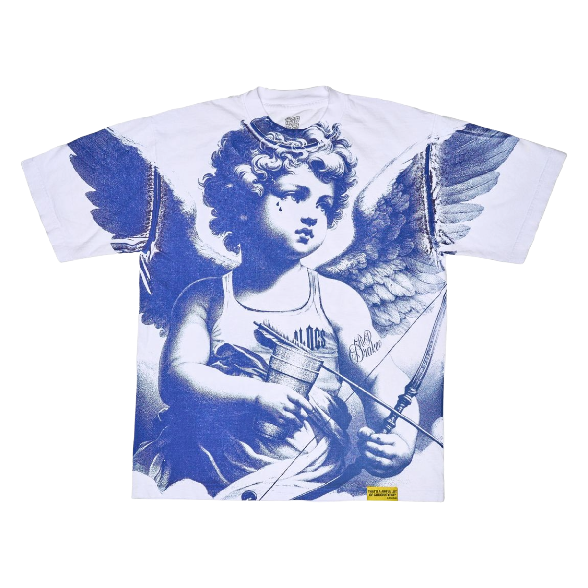 ALOCS 'ANGEL' SS TEE (WHT/BLUE)