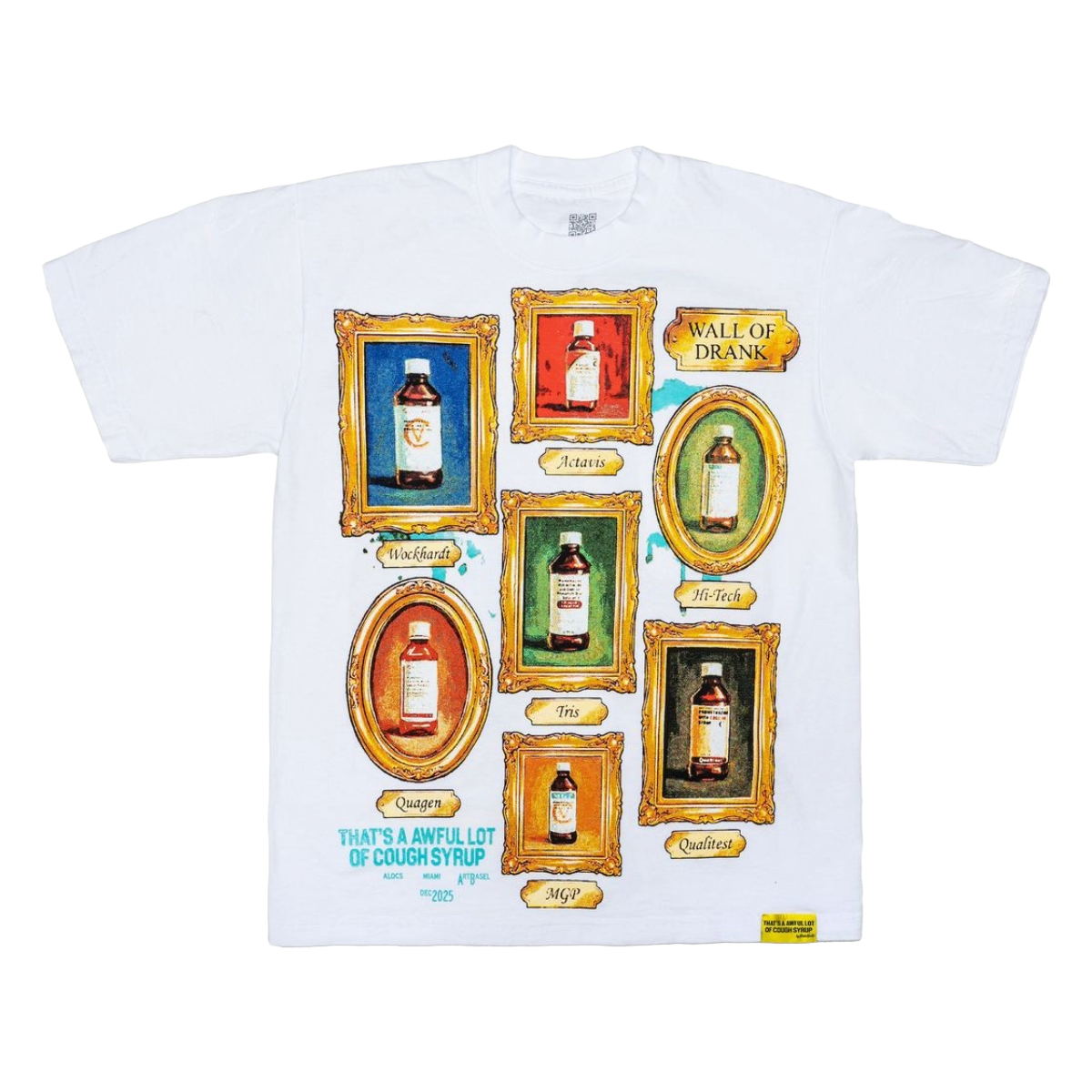 ALOCS 'WALL OF DRANK' SS TEE (WHT)