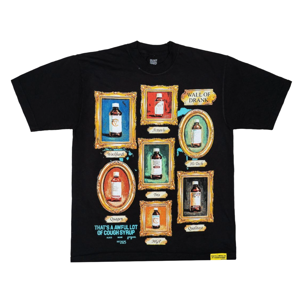 ALOCS 'WALL OF DRANK' SS TEE (BLK)