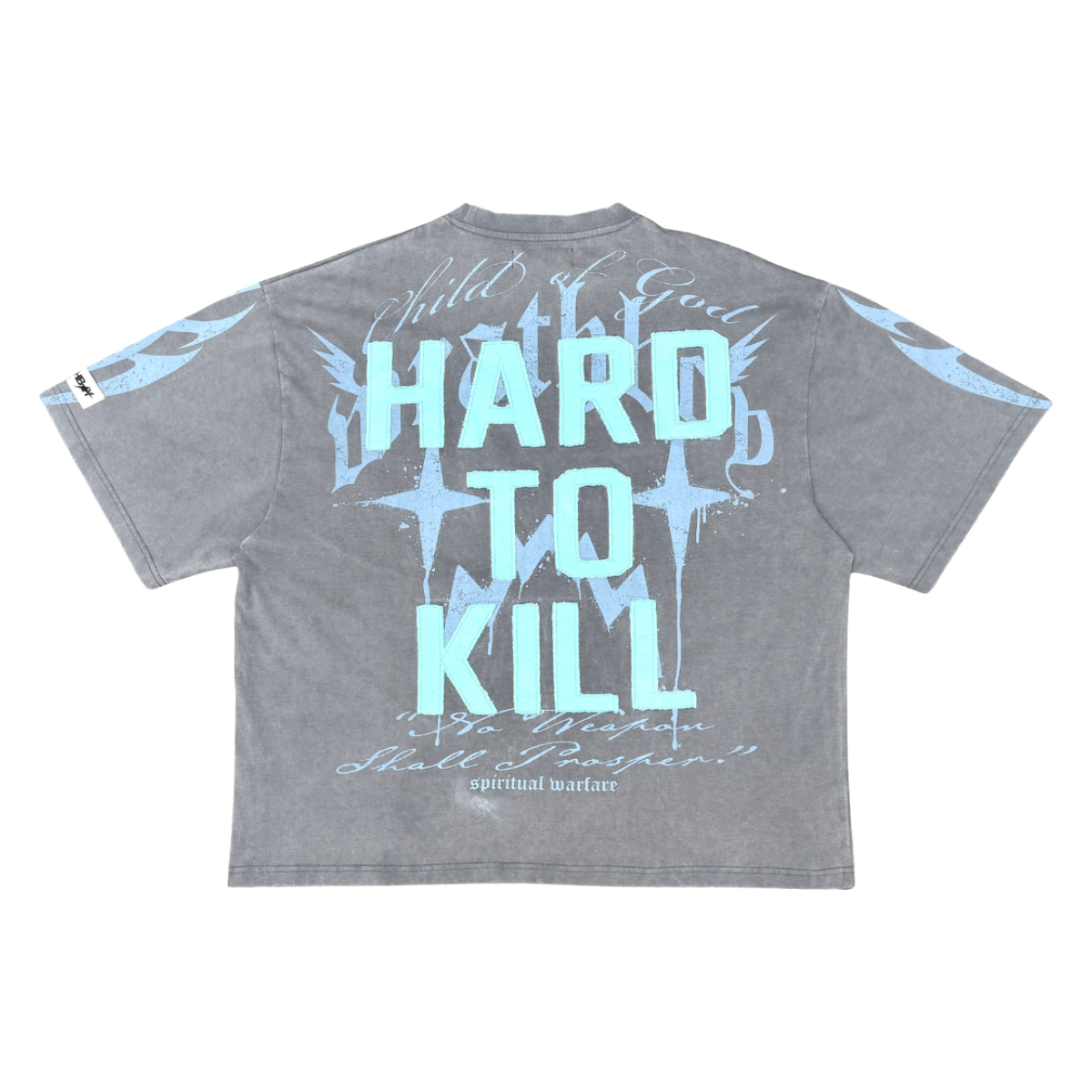 WRATHBOY 'SPIRITUAL WARFARE' SS TEE (GREY)
