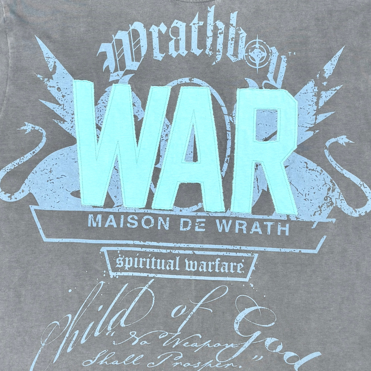 WRATHBOY 'SPIRITUAL WARFARE' SS TEE (GREY)