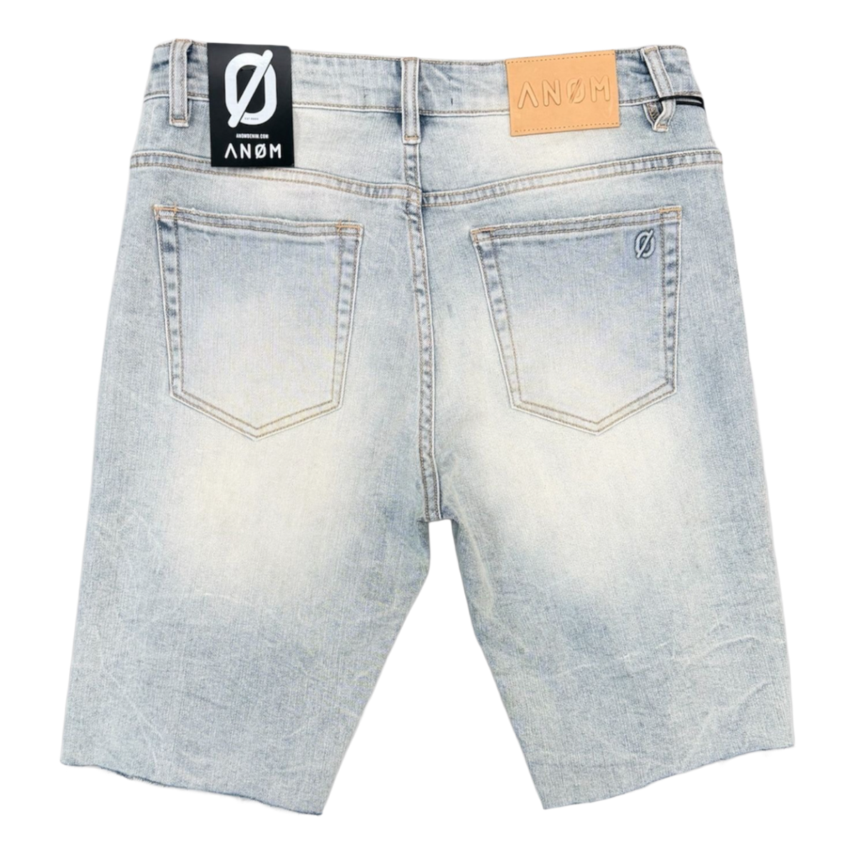 ANOM "APEX" DENIM SHORTS (LT BLUE WASH)