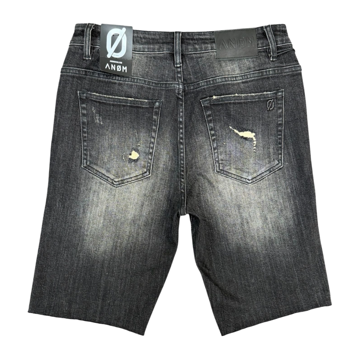ANOM "SCAR" DENIM SHORTS (VTG BLK)