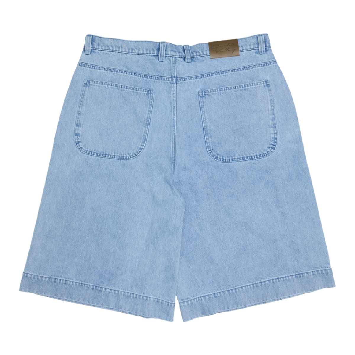 AZVA 'ROADSIDE' DENIM SHORTS (BLUE)