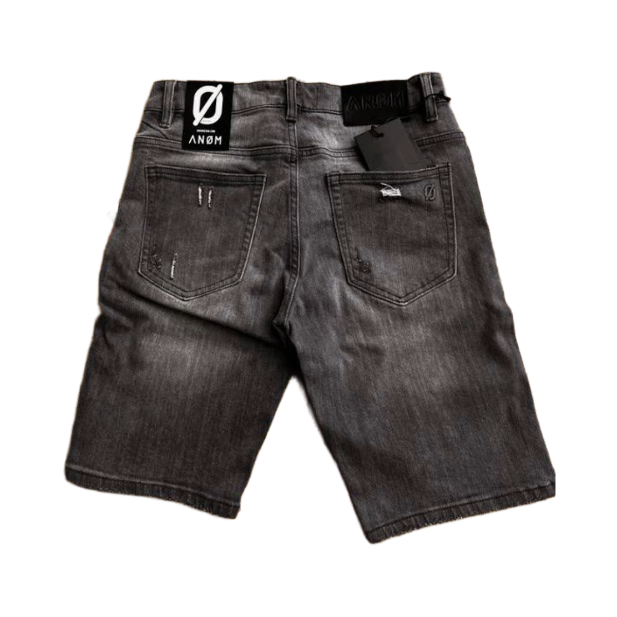 ANOM "SHADOW" DENIM SHORTS (LT GRAY)