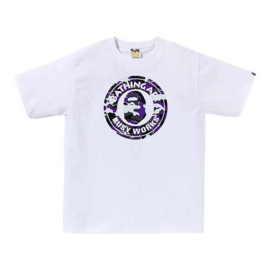 BAPE 'CAMO BUSY WORKS' SS TEE (WHT)