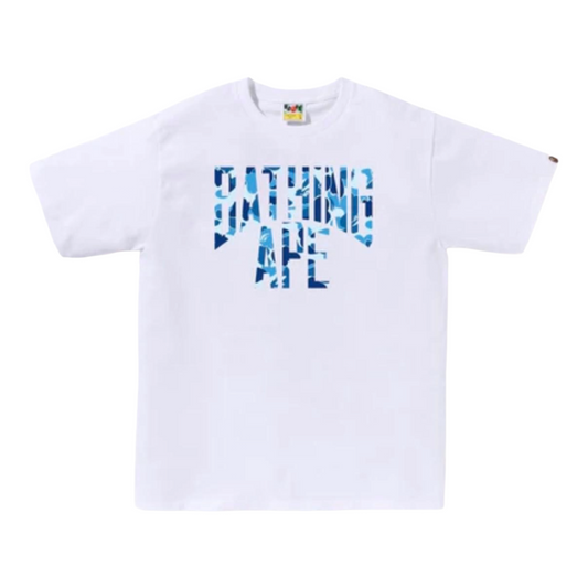 BAPE 'CAMO LOGO' SS TEE (WHT)