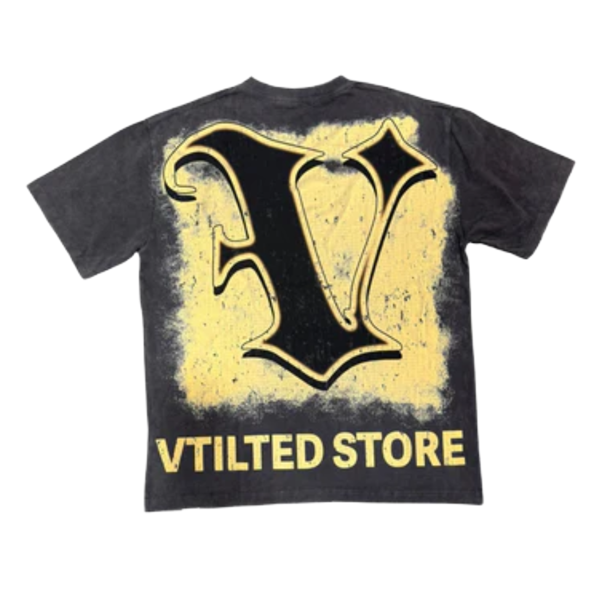 VTILTED "BLACKOUT" SS TEE (GREY WASH)