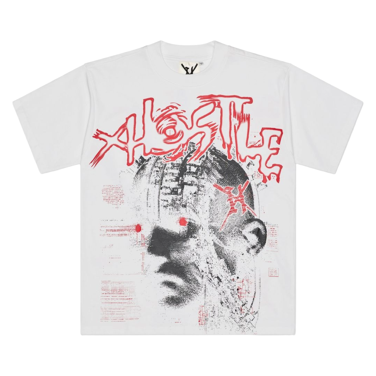 XHOSTILE "LOST IDENTITY" SS TEE (WHT)
