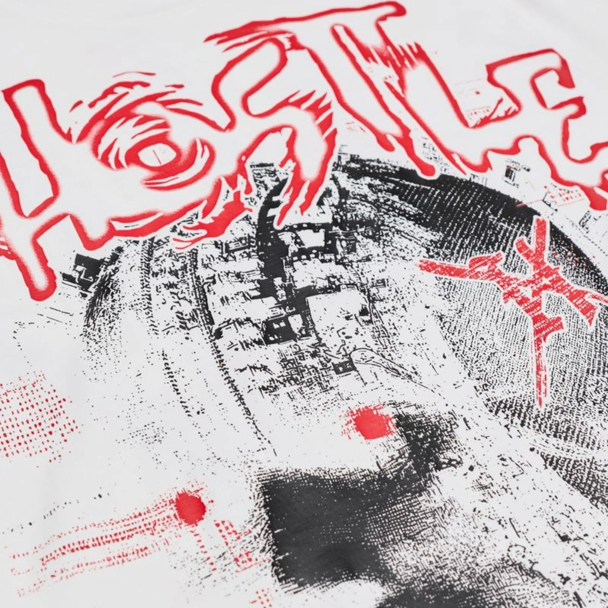 XHOSTILE "LOST IDENTITY" SS TEE (WHT)