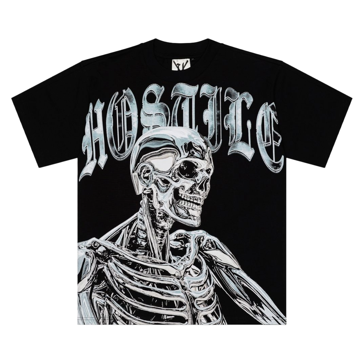 XHOSTILE "CHROME SKELETON" SS TEE (BLK)