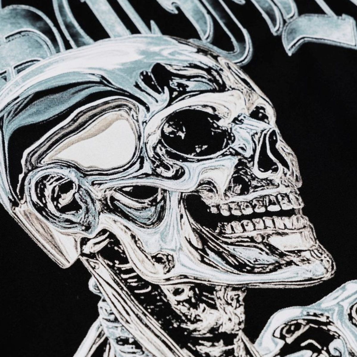 XHOSTILE "CHROME SKELETON" SS TEE (BLK)