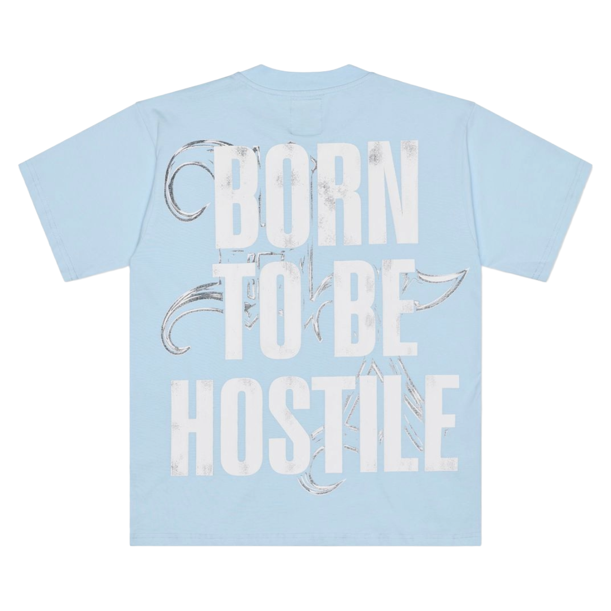 XHOSTILE "CHROME SKELETON" SS TEE (SKY BLUE)