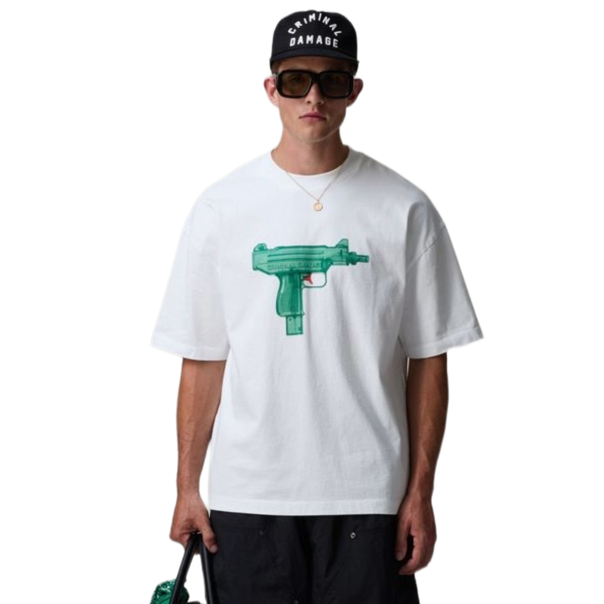 CD "WATER GUN" SS TEE (WHT)