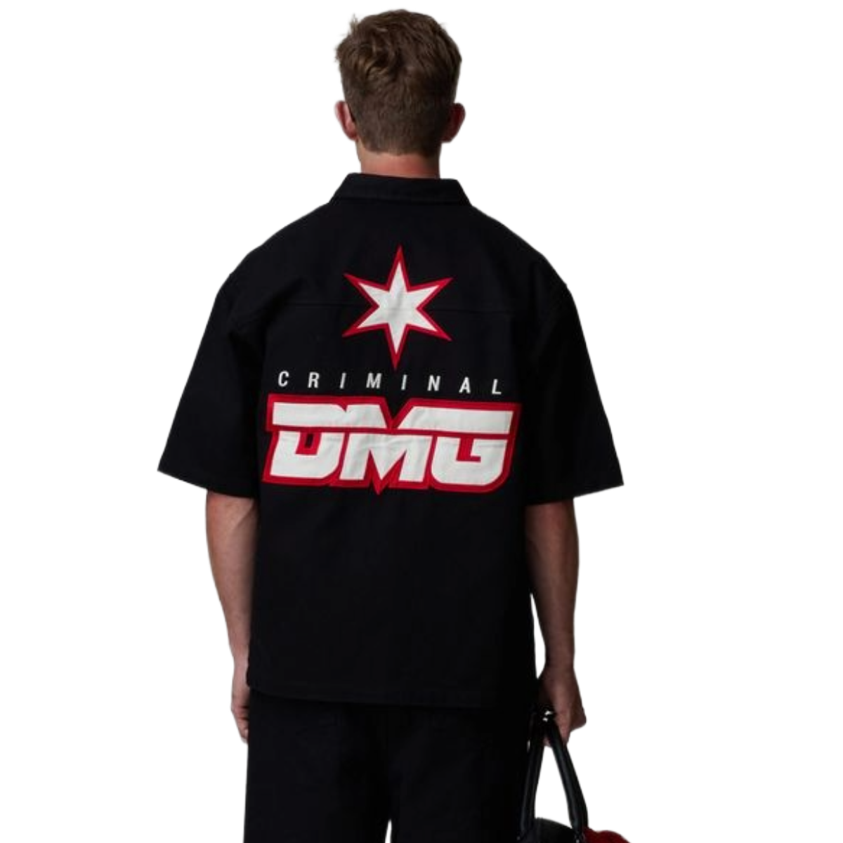 CD "STAR LOGO" BUTTON UP (BLK)