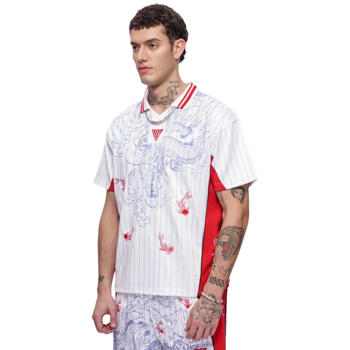 VALABASAS "DRAGONFIELD" JERSEY (WHT/RED)