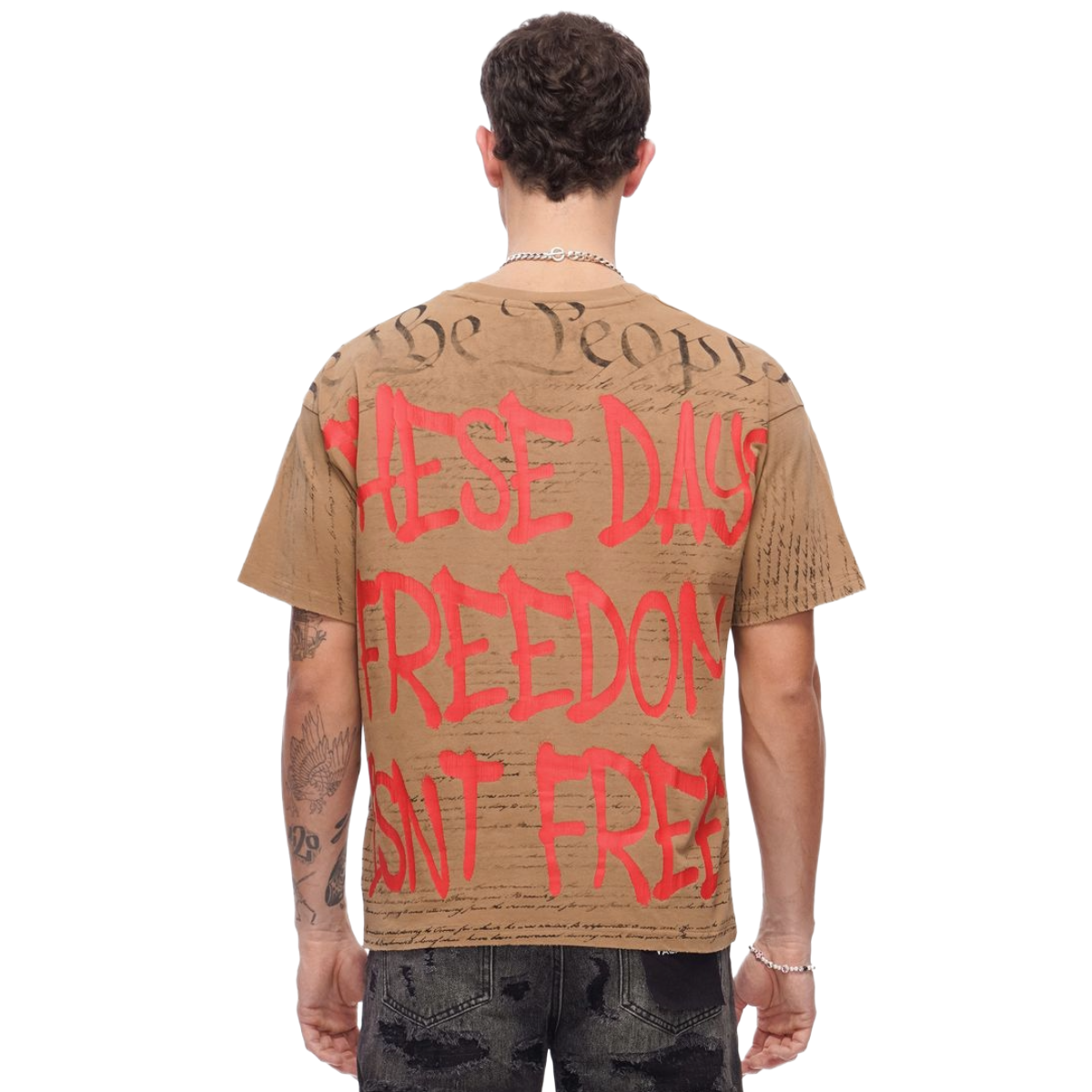 VALABASAS "FREEDOM" SS TEE (KHAKI)