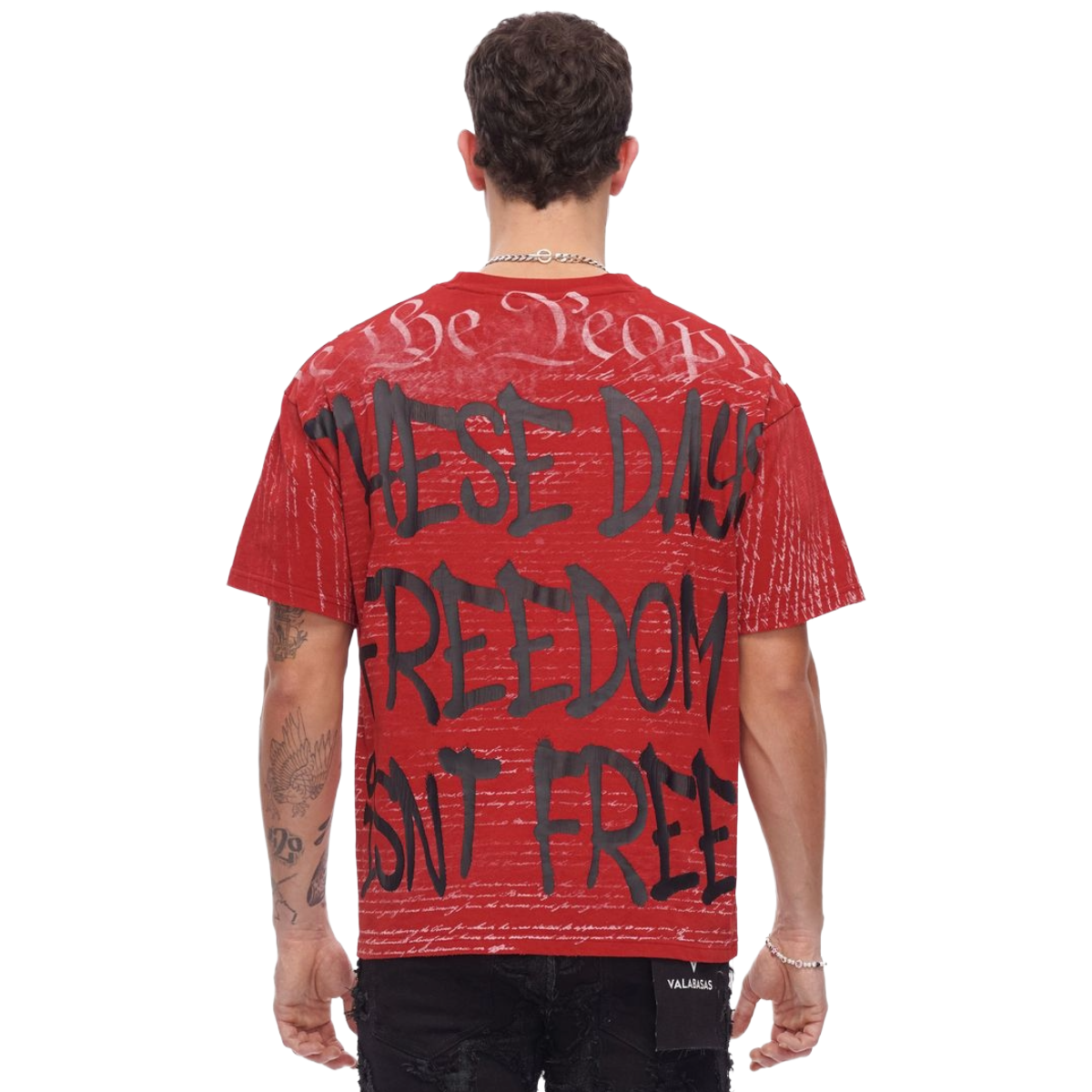 VALABASAS "FREEDOM" SS TEE (RED)