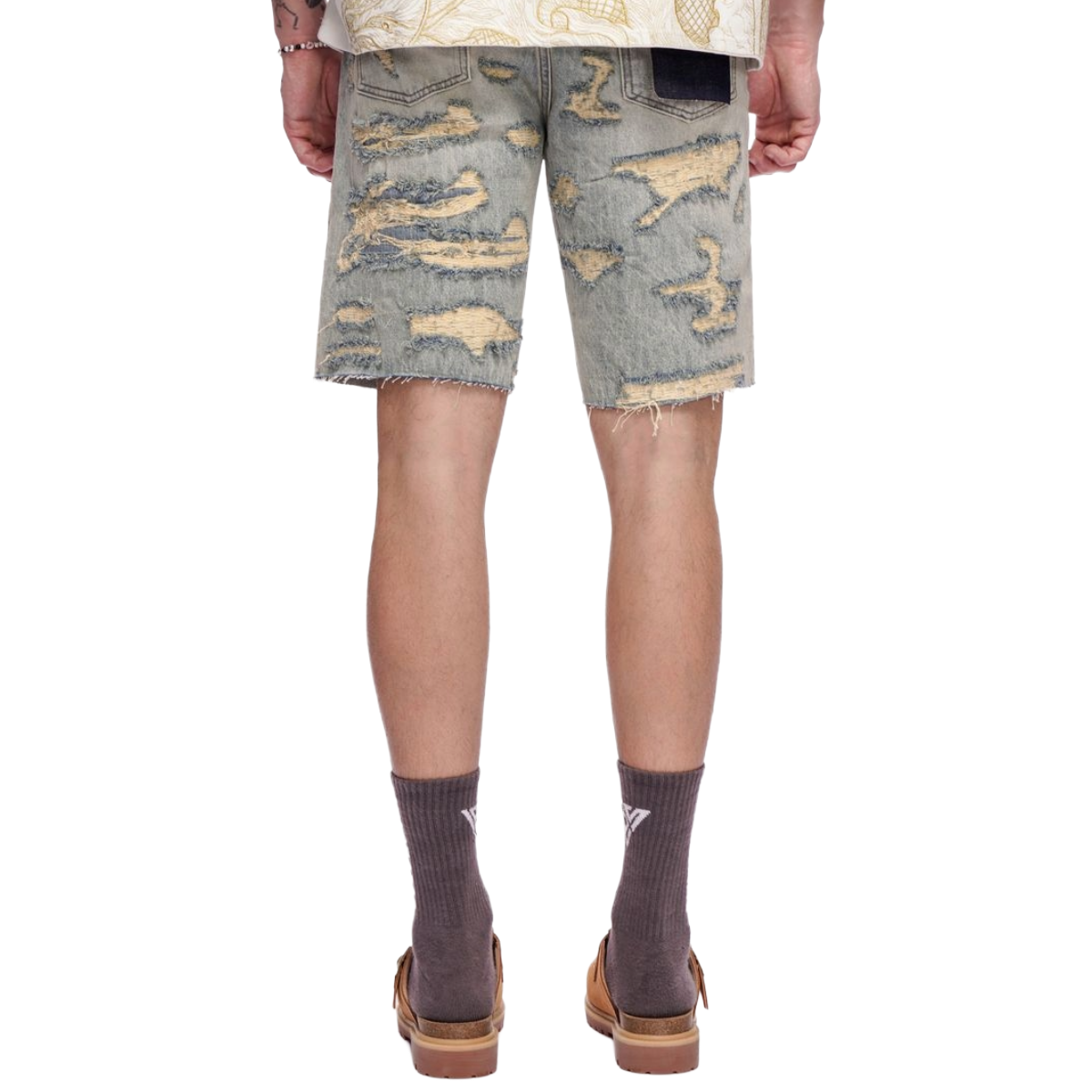 VALABASAS "INCISE" DEMIM SHORTS (VTG WASH)