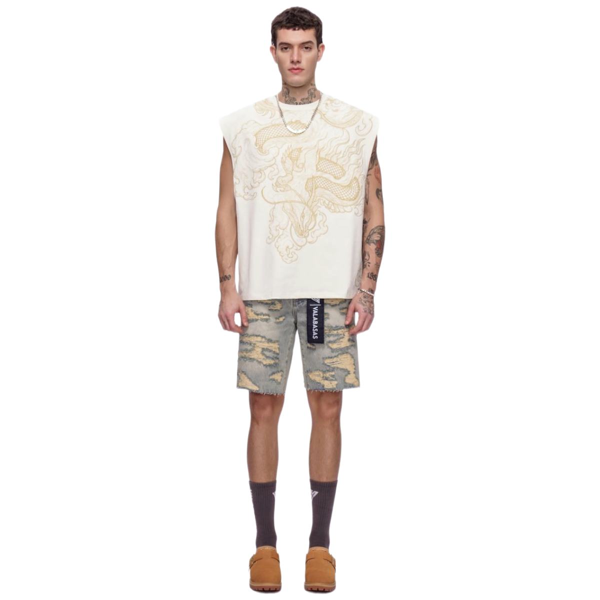 VALABASAS "INCISE" DEMIM SHORTS (VTG WASH)