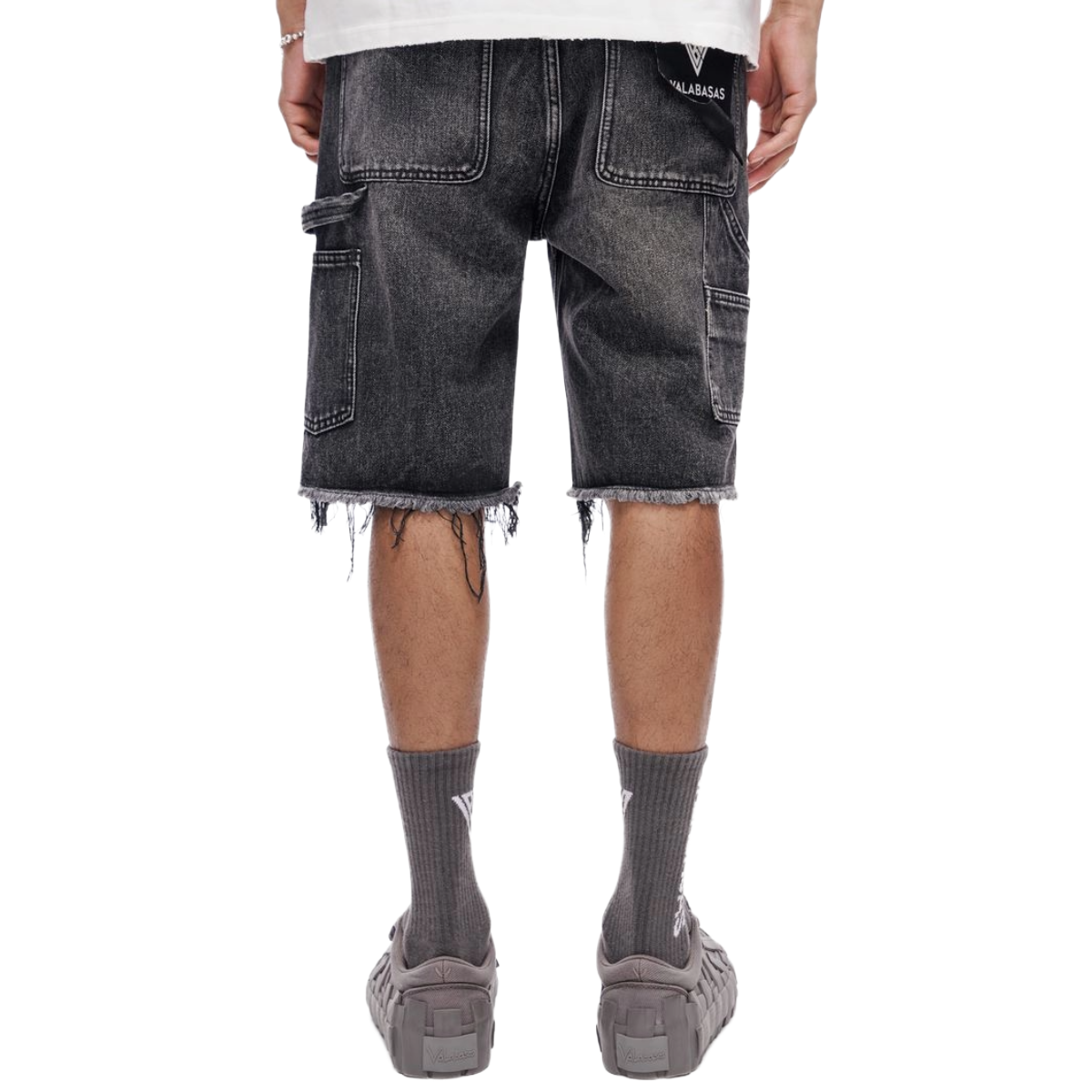 VALABASAS "RESIDENT" DEMIM SHORTS (GREY WASH)