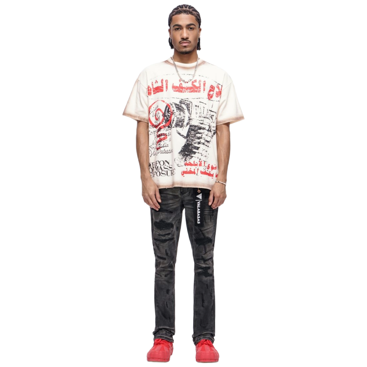 VALABASAS "GRAFT" STACKED DENIM (GRAY WASH)