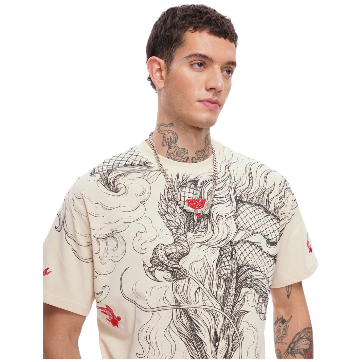 VALABASAS "MYTHIC FLOW" SS TEE (BEIGE)