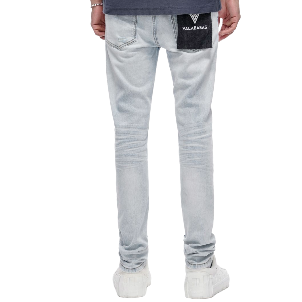 VALABASAS "REPAIR" SKINNY DENIM (LT BLUE WASH)