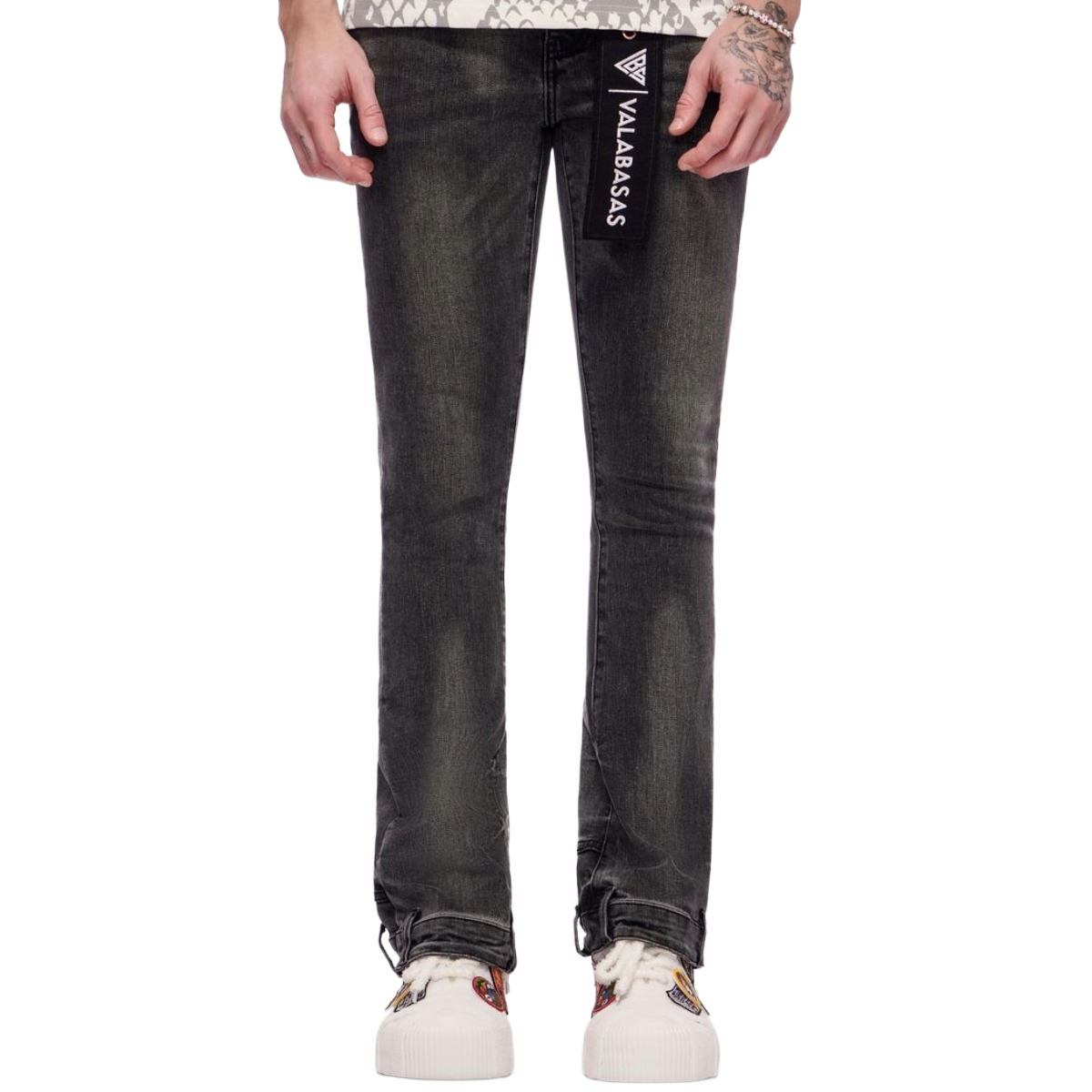 VALABASAS "HIKARI" STACKED DENIM (GREY WASH)