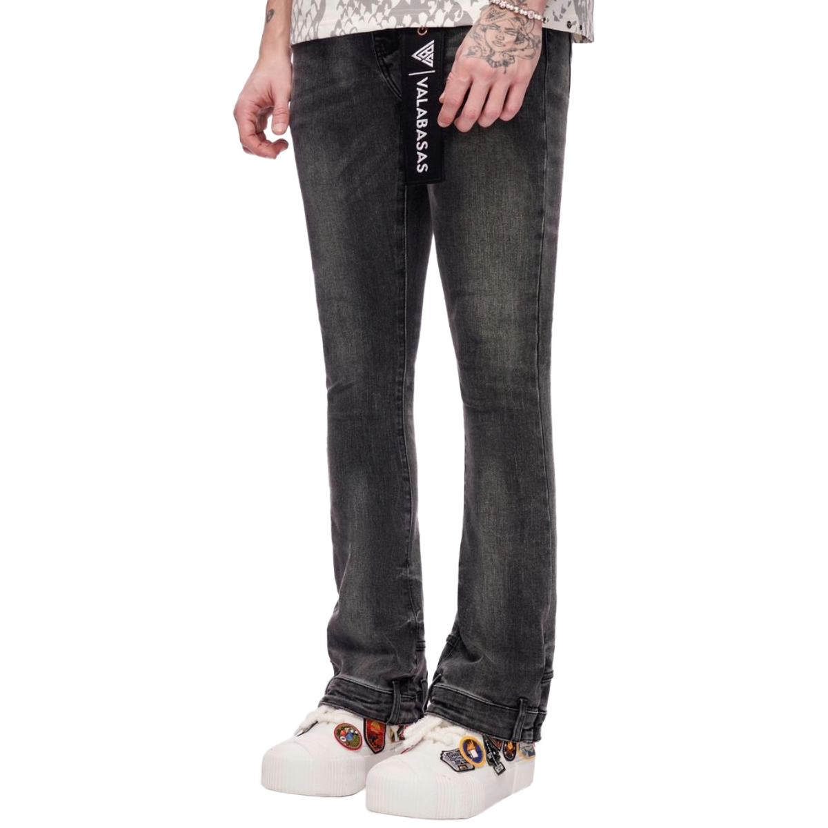 VALABASAS "HIKARI" STACKED DENIM (GREY WASH)