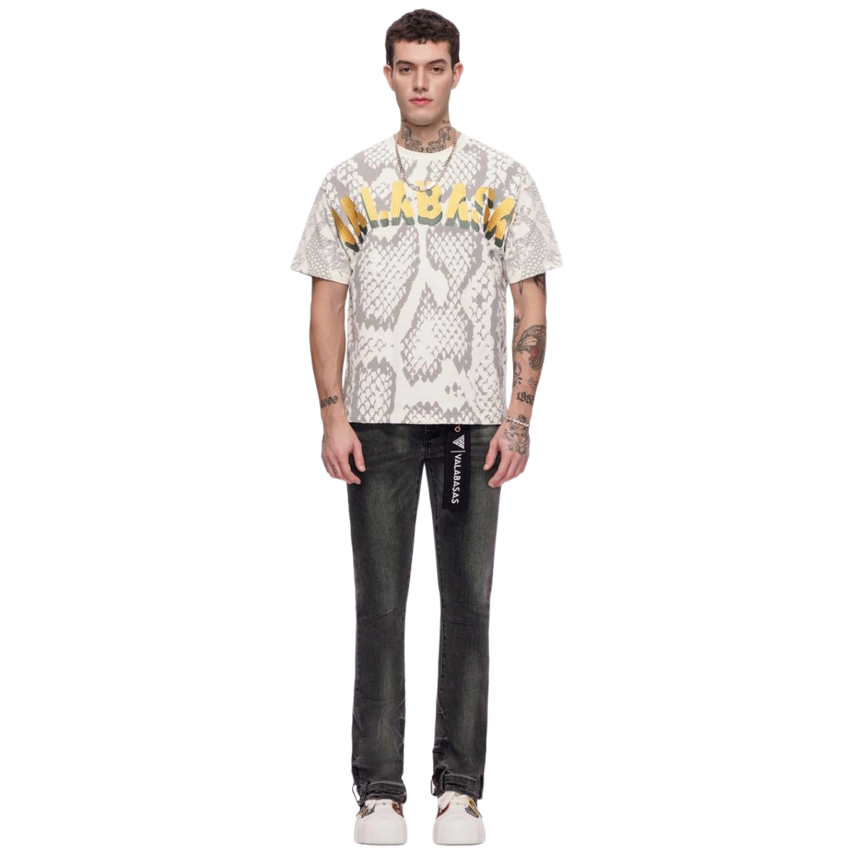 VALABASAS "HIKARI" STACKED DENIM (GREY WASH)