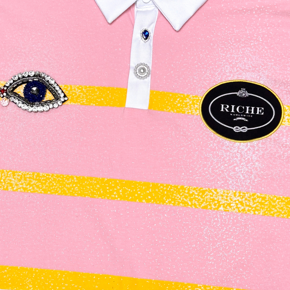 VR "LOGO RUGBY" SS POLO (PINK)