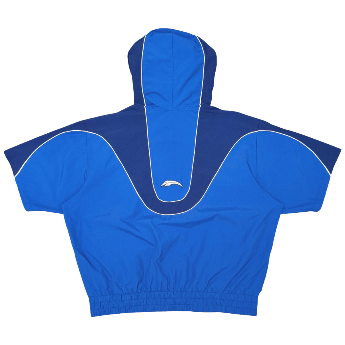 CRAFTED 'FASHION' NYLON SS HOODIE (BLUE)