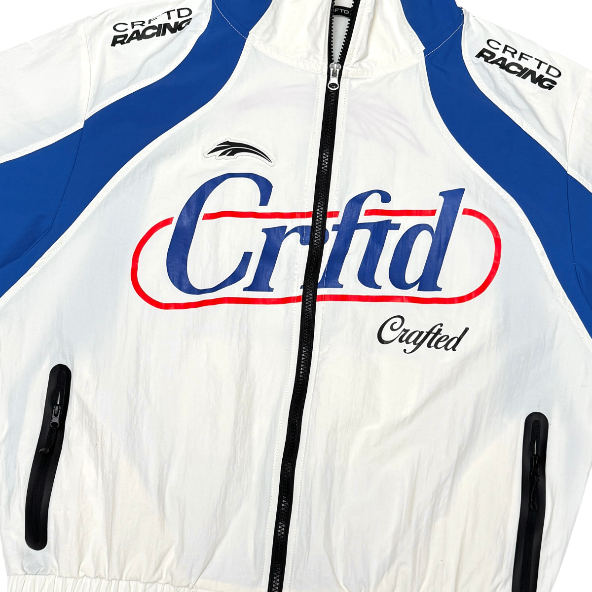 CRAFTED 'GRAND PRIX' SS ZIP-UP (WHT)