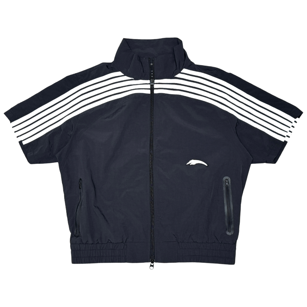 CRAFTED 'BASELINE' SS ZIP-UP (BLK)