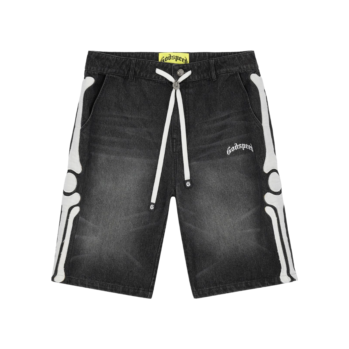 GODSPEED 'FEMUR' DENIM SHORTS (BLK)