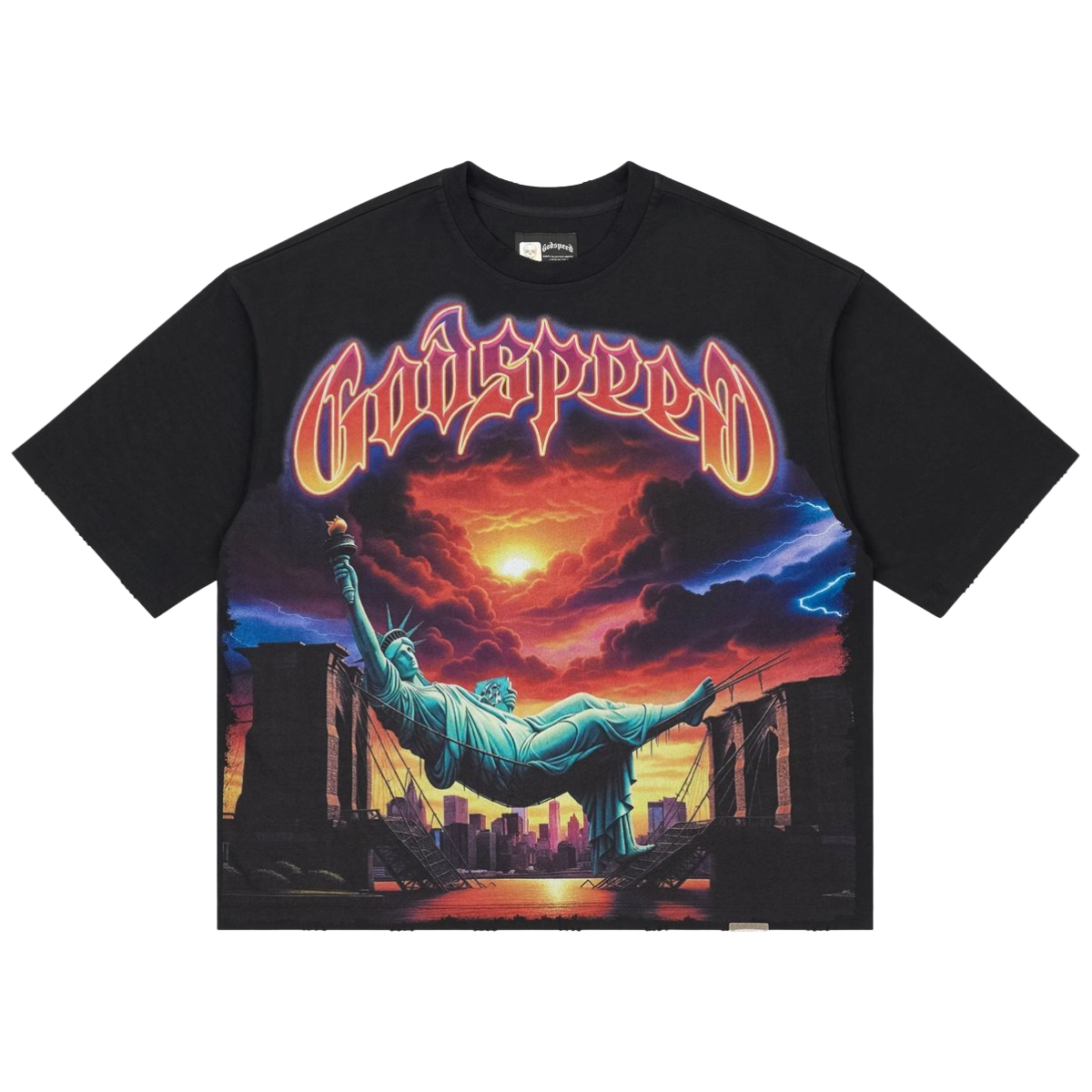 GODSPEED 'BURNT BRIDGES' SS TEE (BLK)