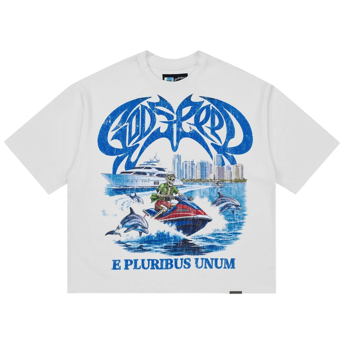 GODSPEED 'WAVE RUNNER' SS TEE (WHT)