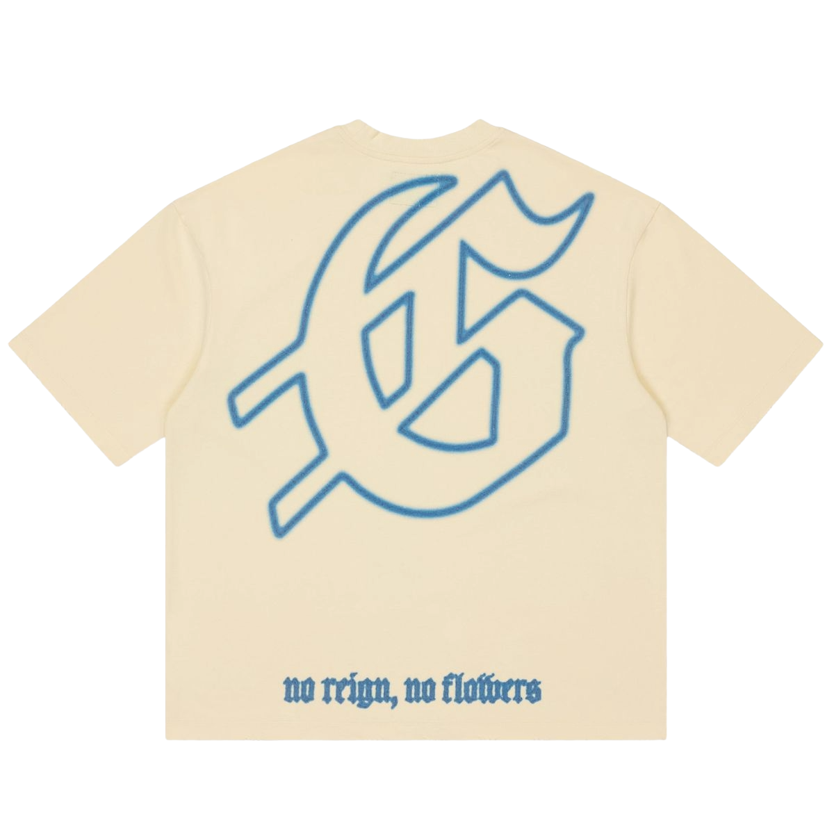 GODSPEED 'NO REIGN NO FLOWERS' SS TEE (BONE)