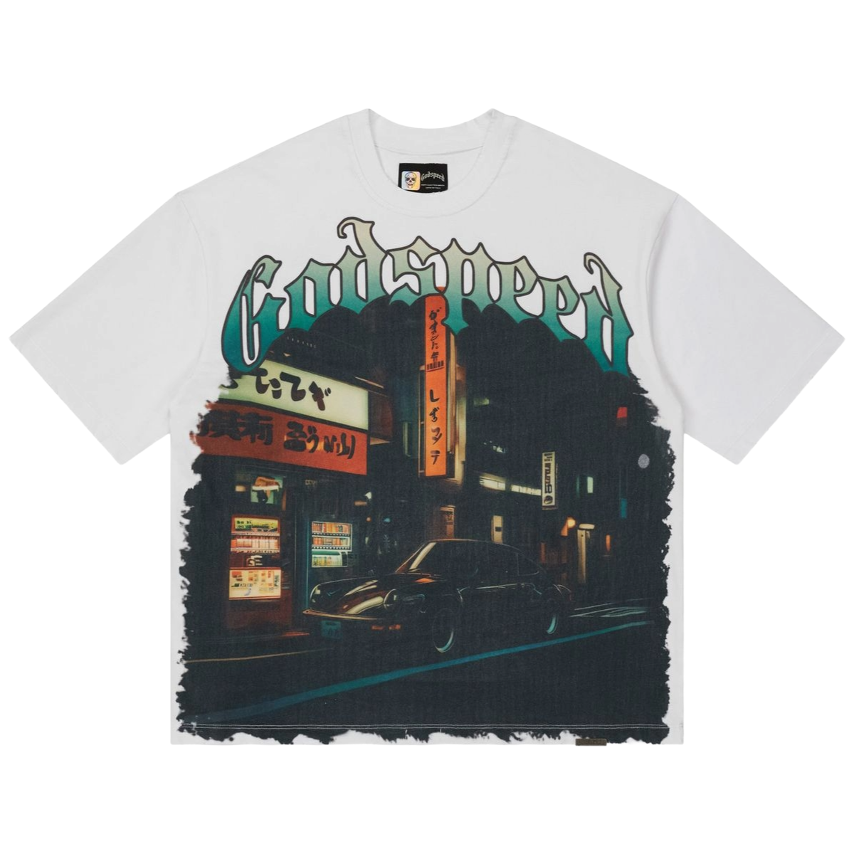 GODSPEED 'TOKYO PIT STOP' SS TEE (WHT)