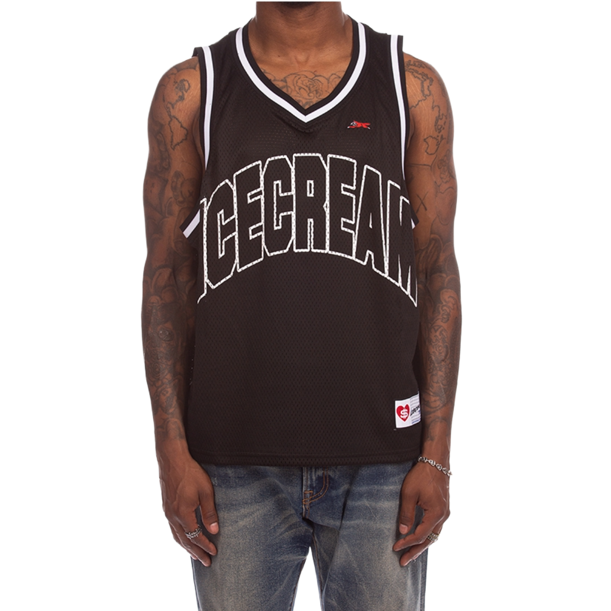 IC 'DRUMSTICK' SLEEVELESS JERSEY (BLK)