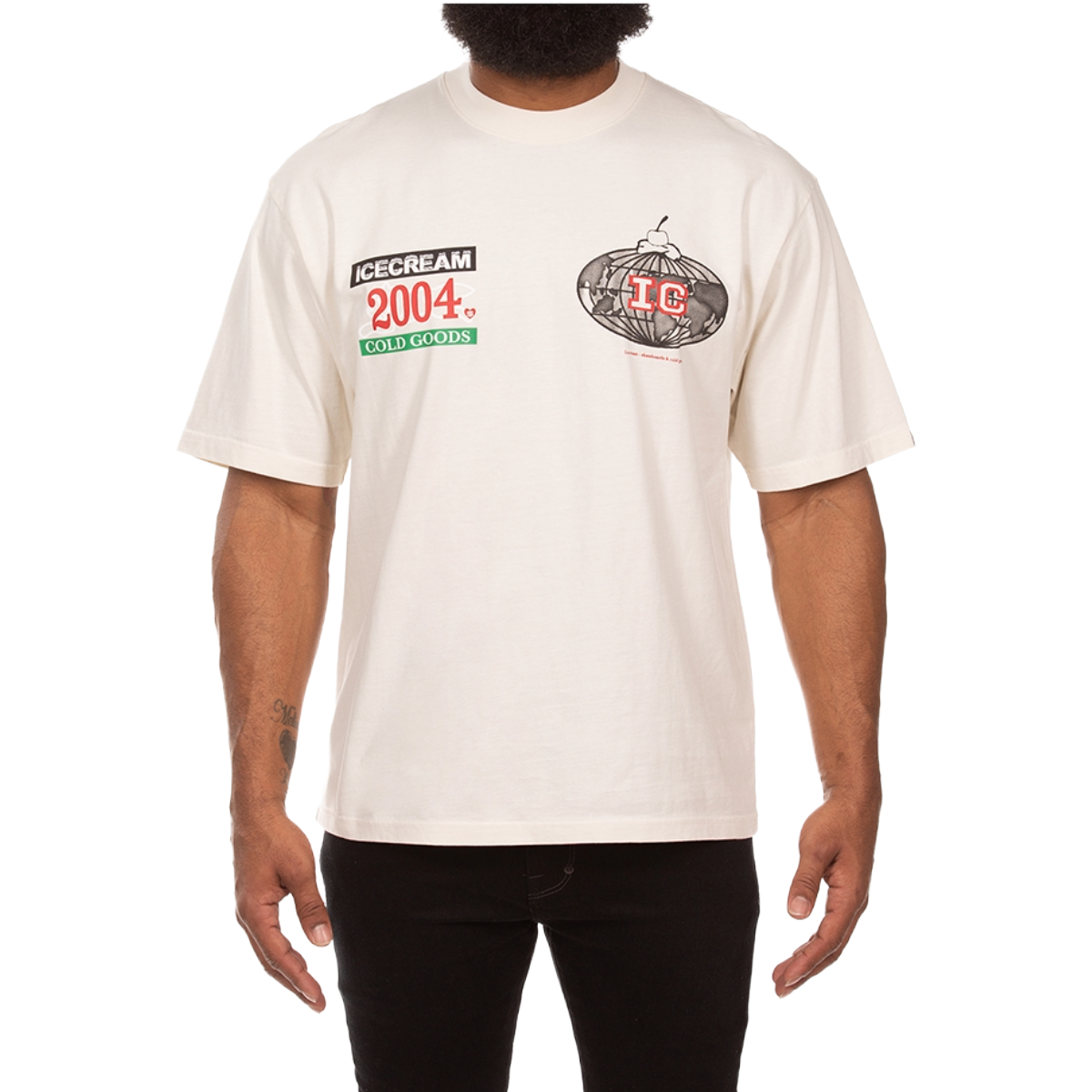 IC 'HUMOR' SS KNIT TEE (WHT)