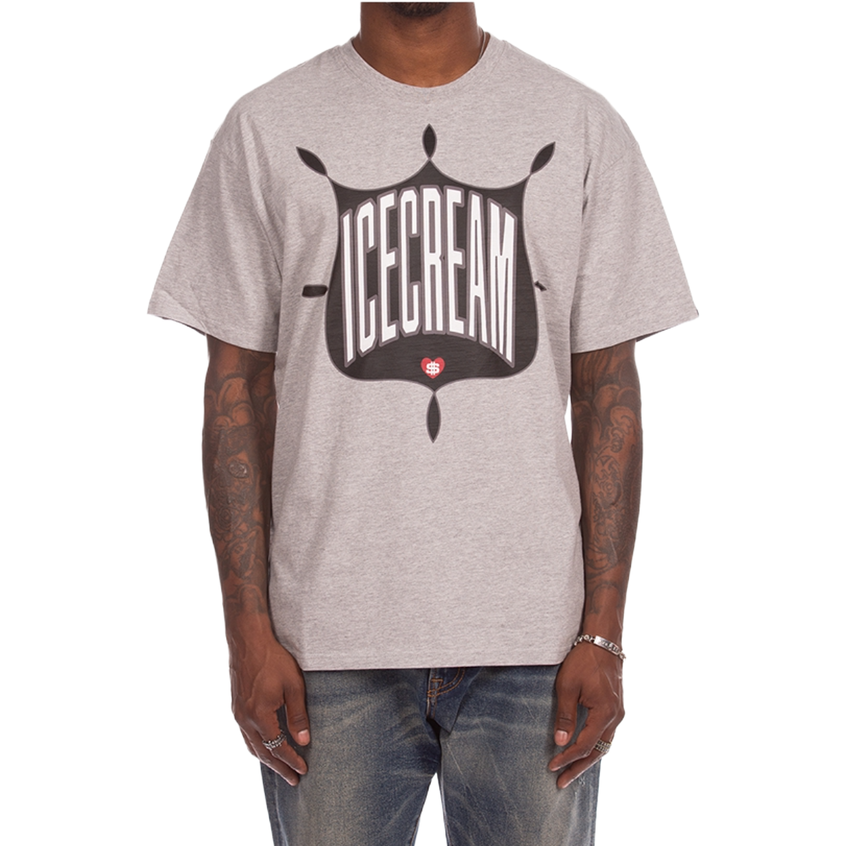 IC 'EMBLEM' SS TEE (GREY)