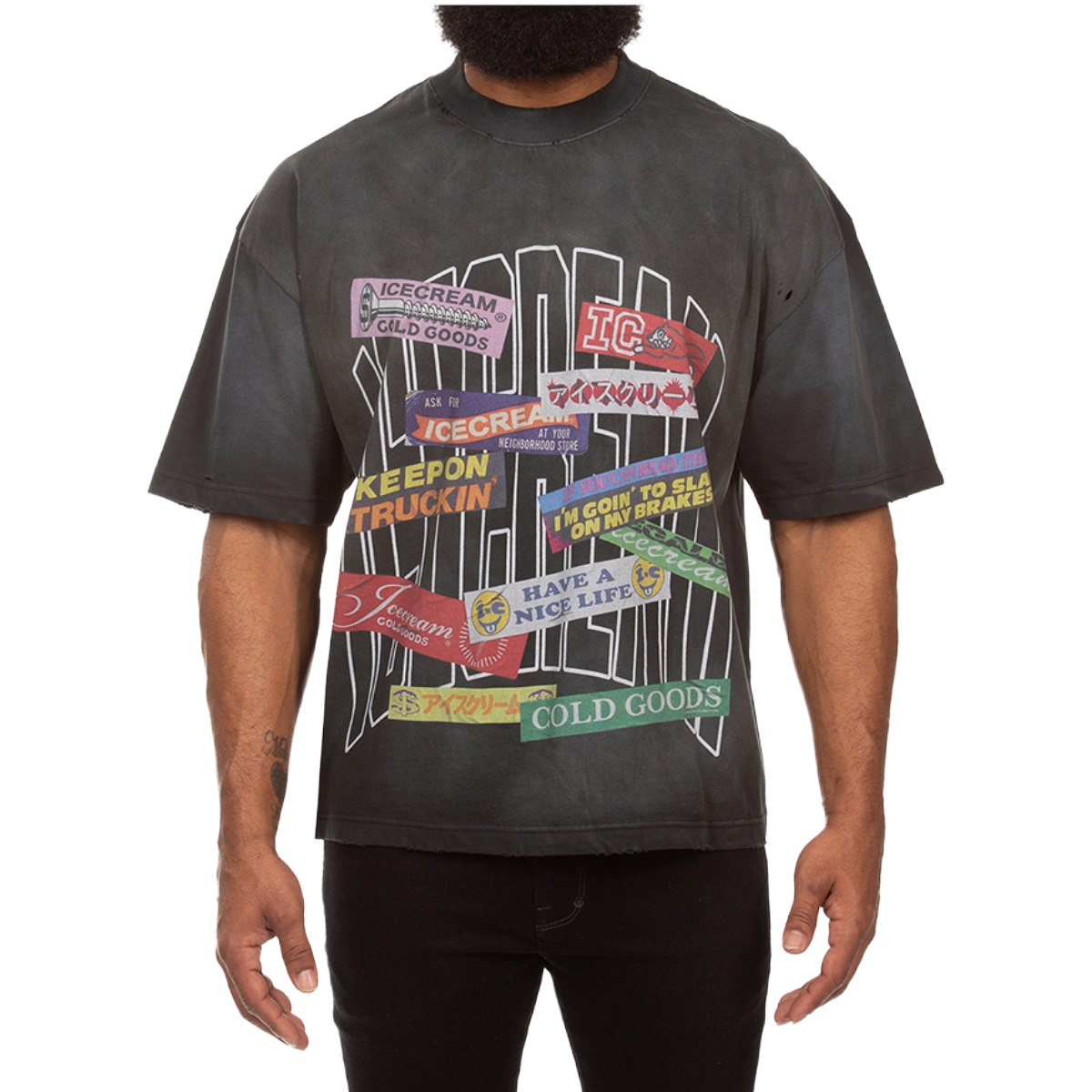 IC 'BUMPER' SS TEE (BLK)