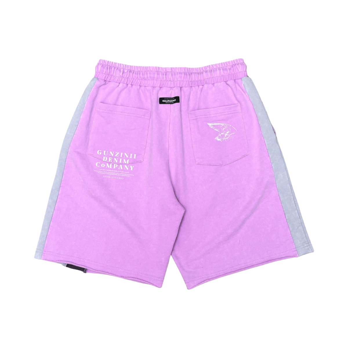 GUNZINII 'UNIVERSITY' SHORTS (PRPL/PNK)