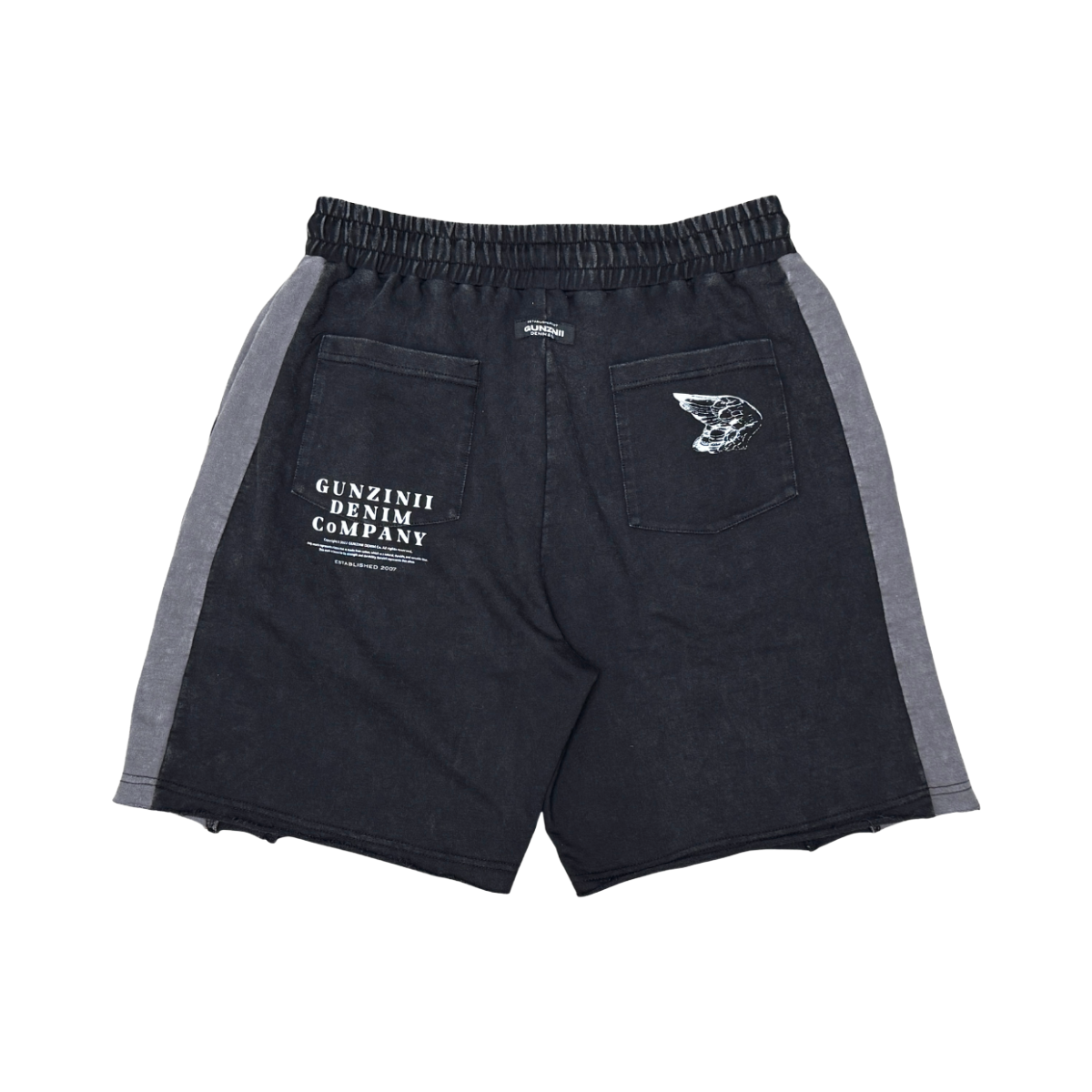 GUNZINII 'UNIVERSITY' SHORTS (BLK)